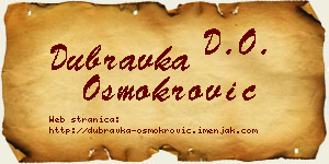 Dubravka Osmokrović vizit kartica